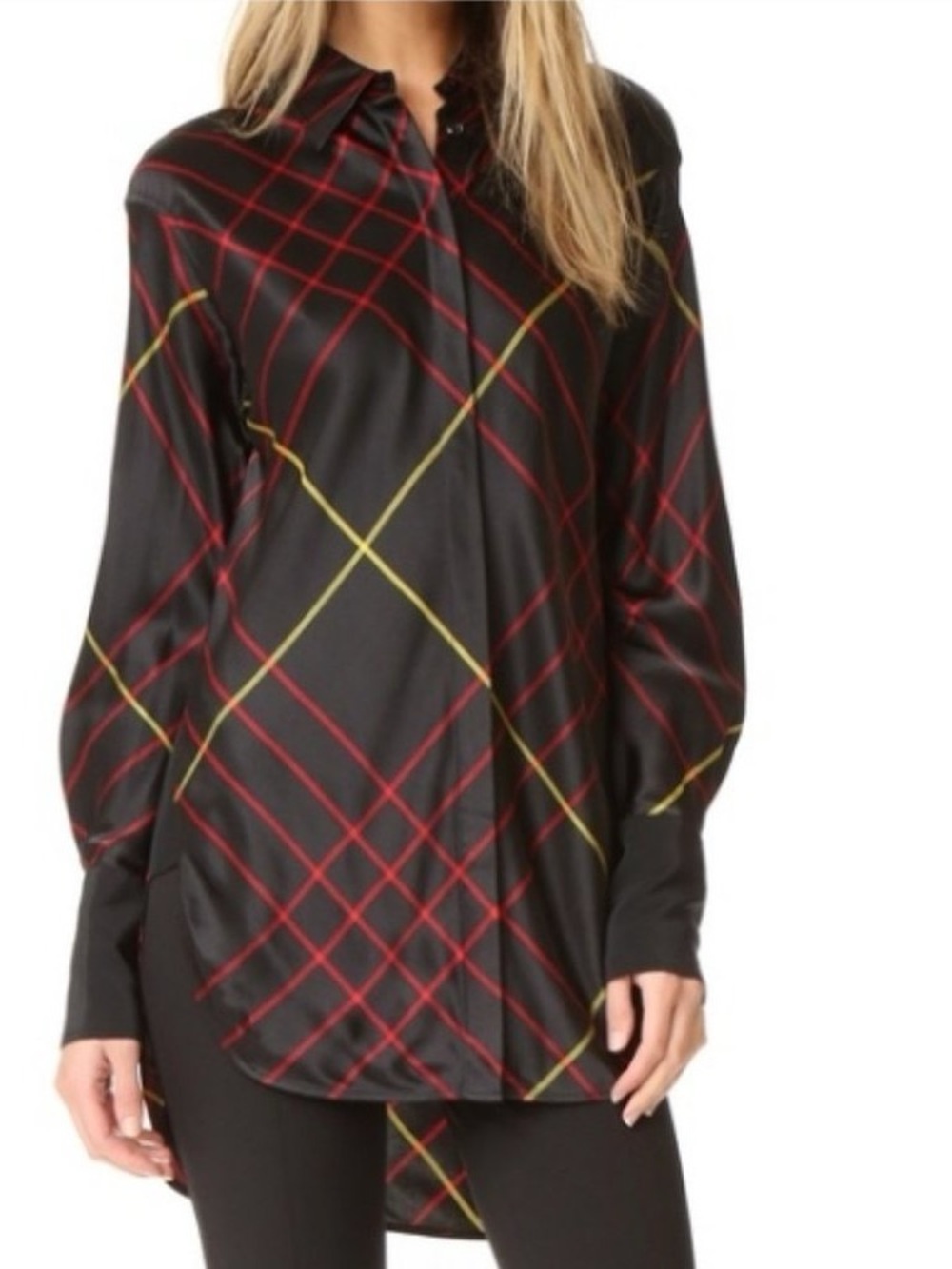 Rag & Bone Edith 100% Silk Tunic Top Blouse